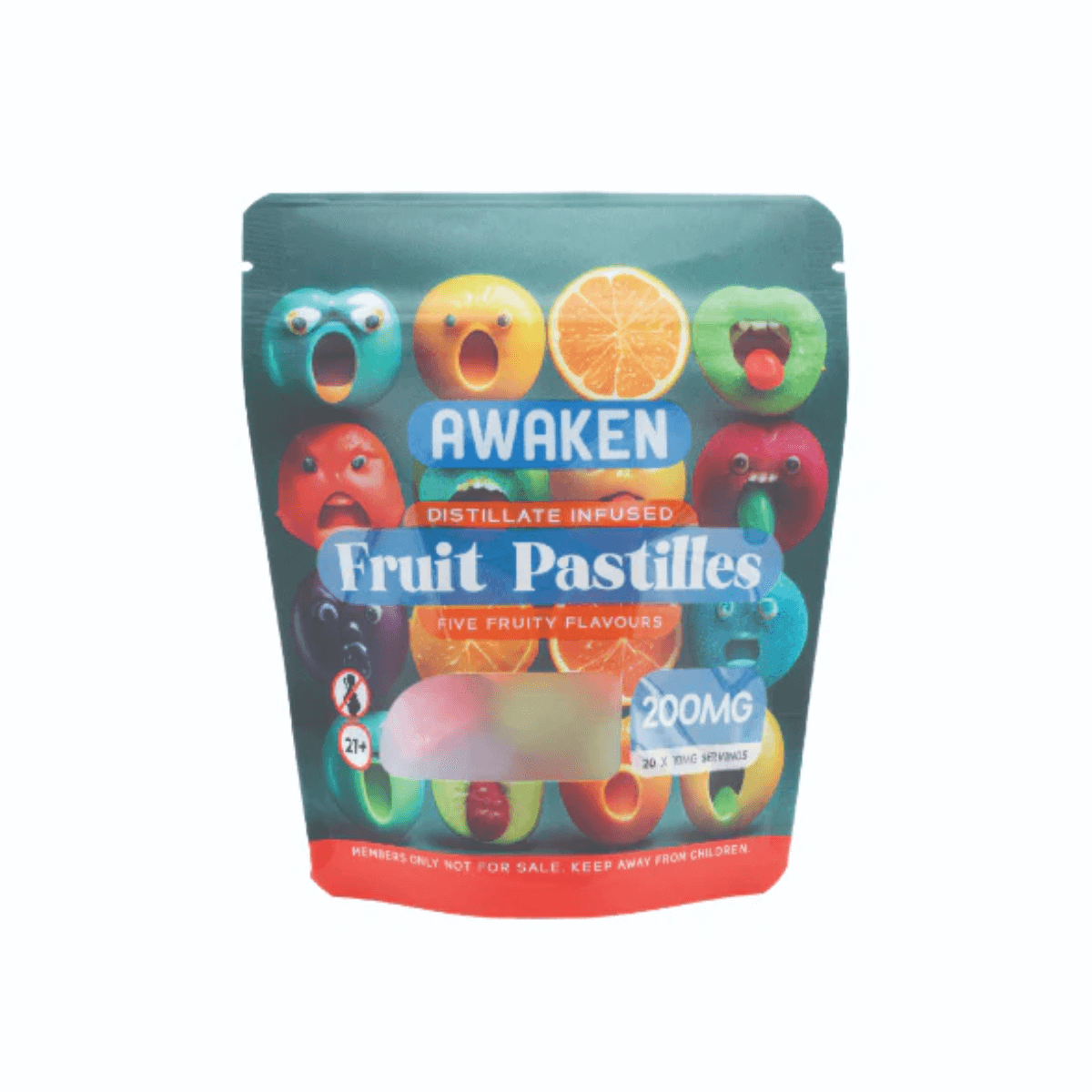 Awaken Fruit Pastilles 200mg - X20 (10mg THC Each)