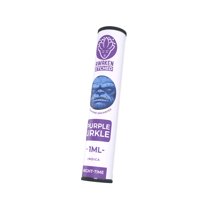 Purple Urkle- Awaken Etched 1ml Vape Cartridge